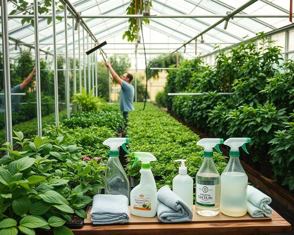 Spezielle Reinigungstechniken Gewächshaus