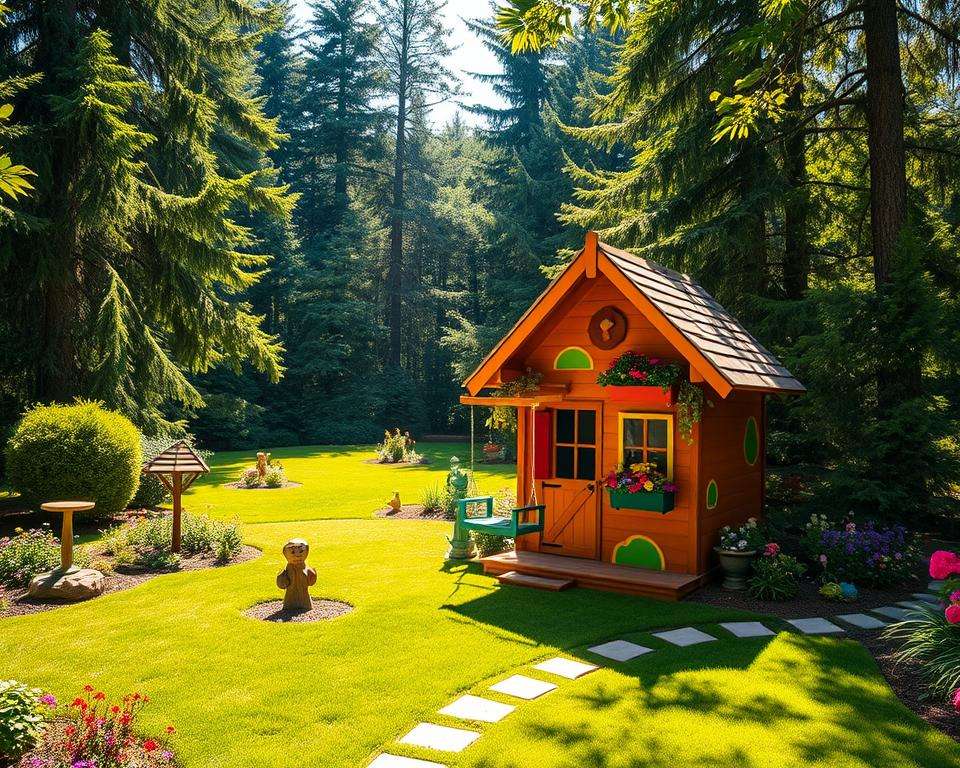 Spielhaus Außenbereich Gestaltung