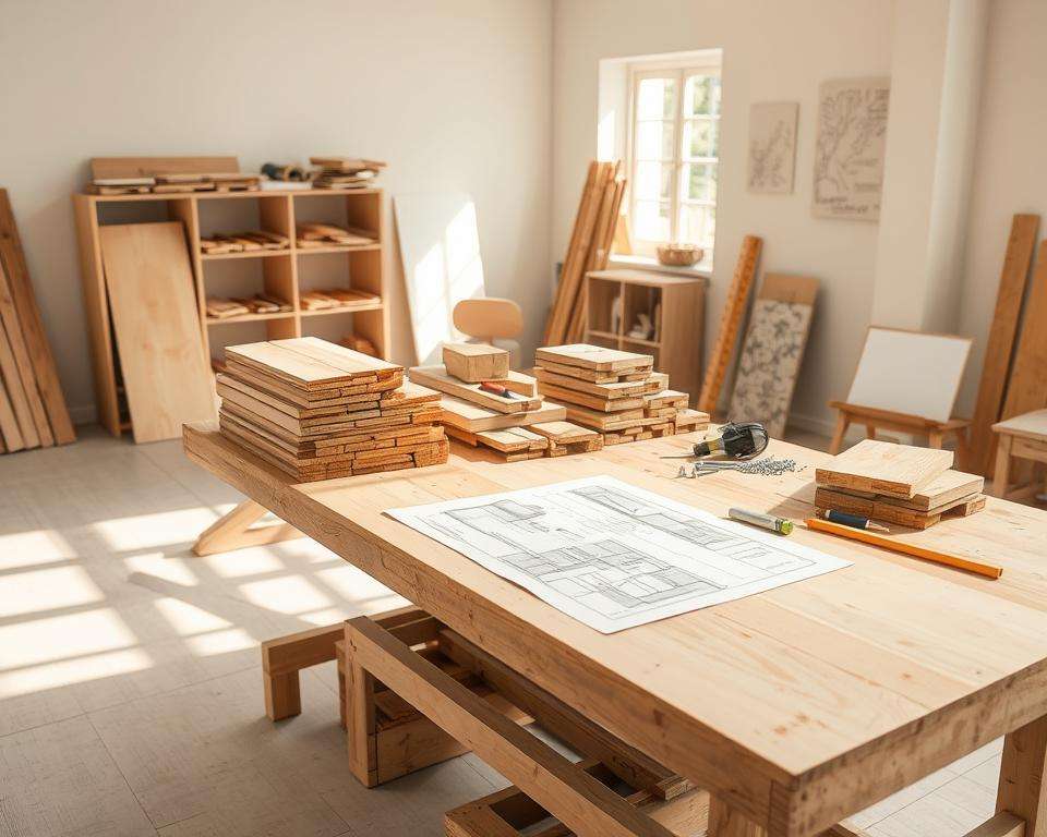 Spielhaus Planung Materialien