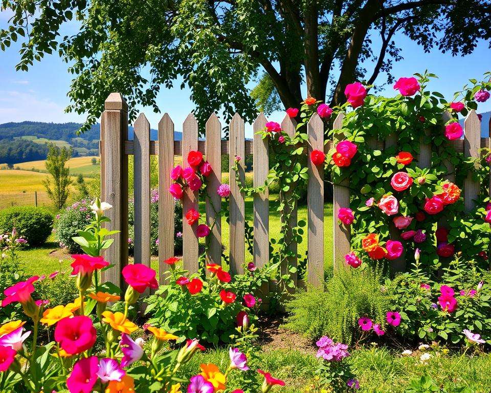 Staketenzaun Bepflanzung Staketenzaun Bepflanzung