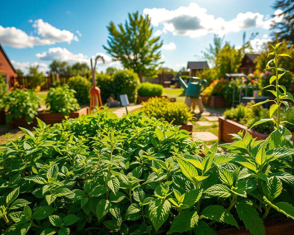 Standort für Teekräuter im Garten