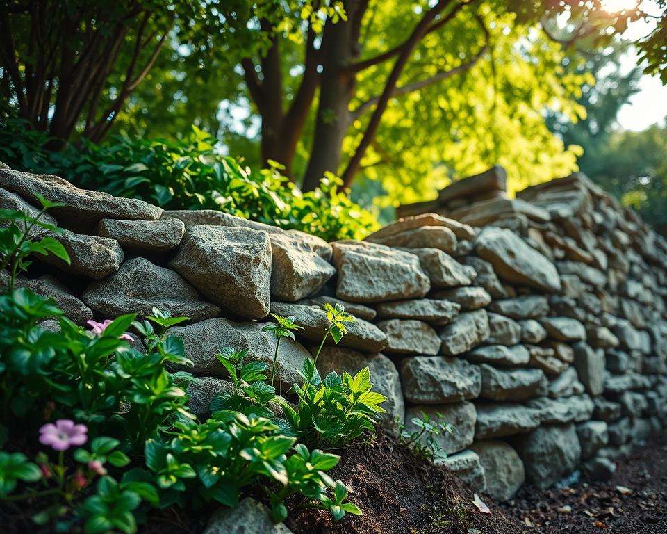 Standortbedingungen Natursteinmauer