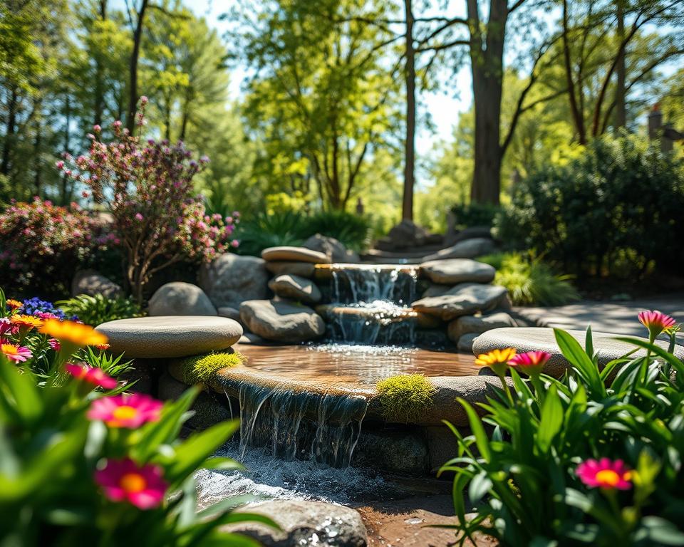 Standortwahl für Wasserfall im Garten