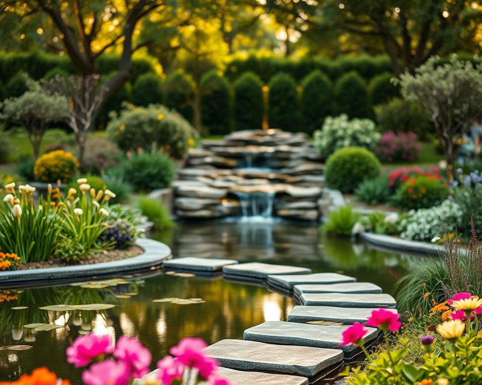 Standortwahl für Wasserspiele im Garten