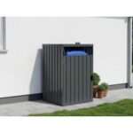 StarLine 1er Mülltonnenbox Modell Cubi Metall 240| Rabatt: 29%|1x1m