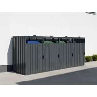 StarLine 4er Mülltonnenbox Modell Cubi Metall 240| Rabatt: 26%