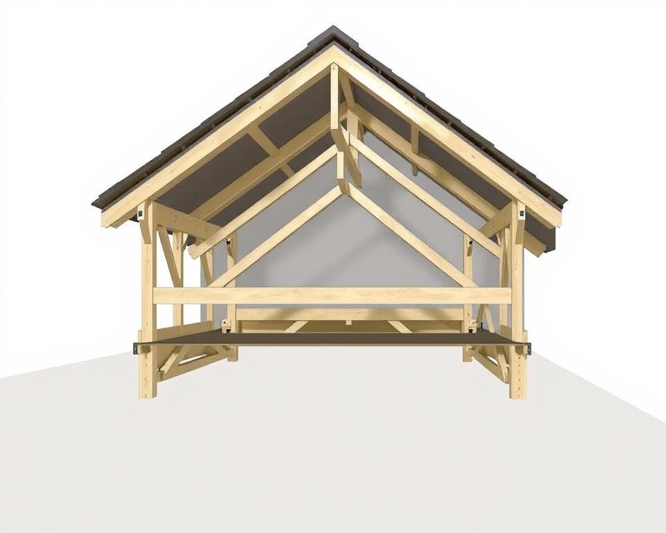 Statik und Lastverteilung Gartenhaus Dach