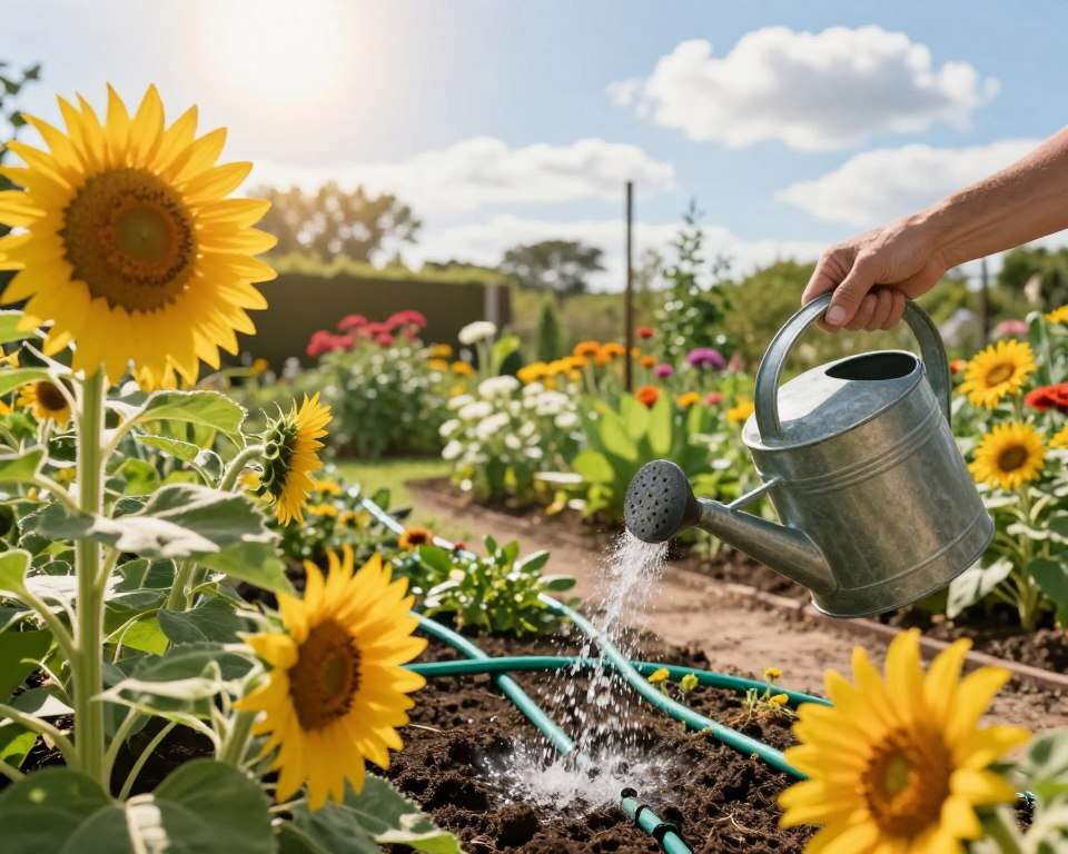 Stauden bewässerung techniques