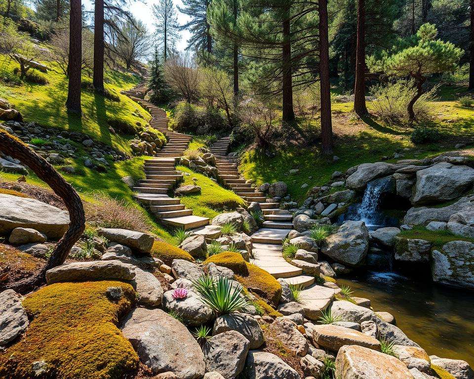 Steingarten am Hang gestalten