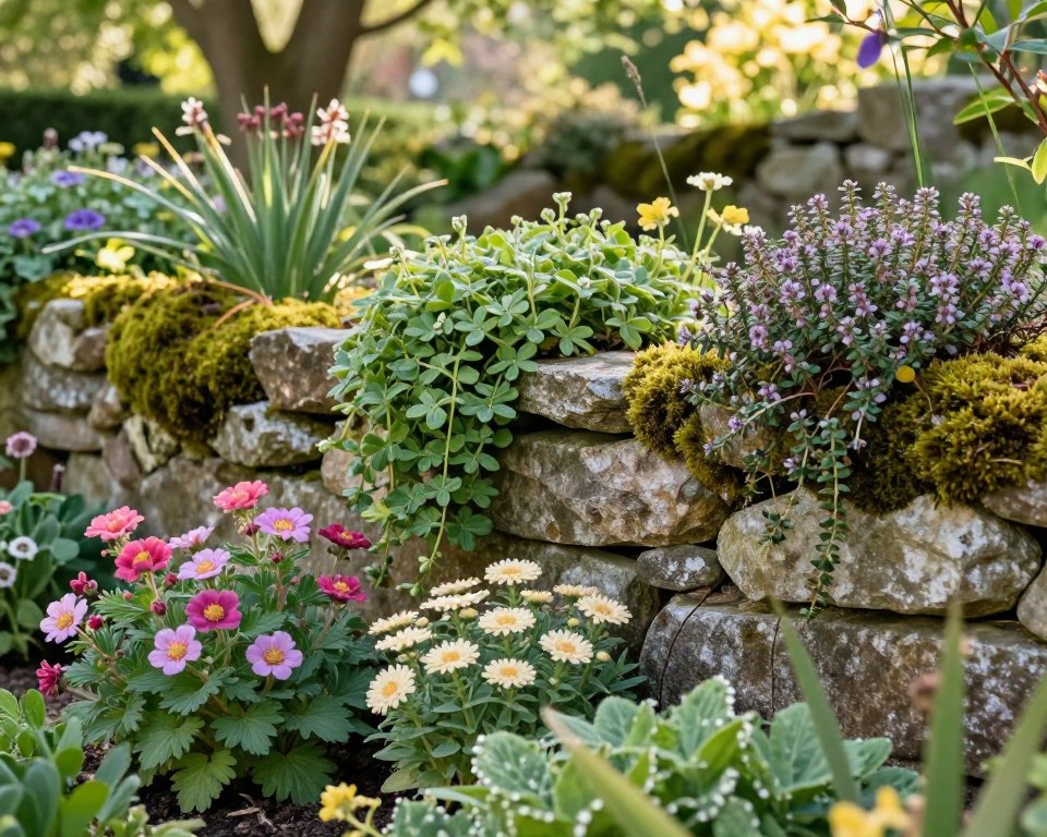 Steinmauerpflanzen Übersicht