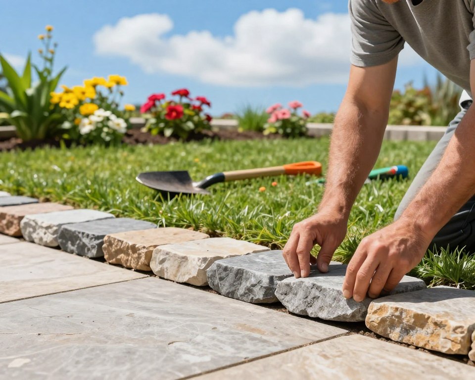 Steinrasenkante verlegen Anleitung