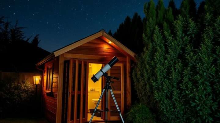 Sternbeobachtungs-Schuppen – Tipps für ein Teleskop-Setup im Garten