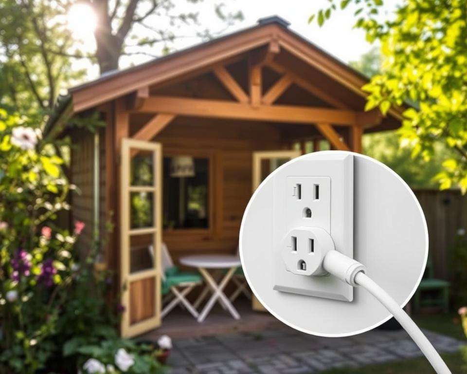 Stromanschluss Gartenhaus