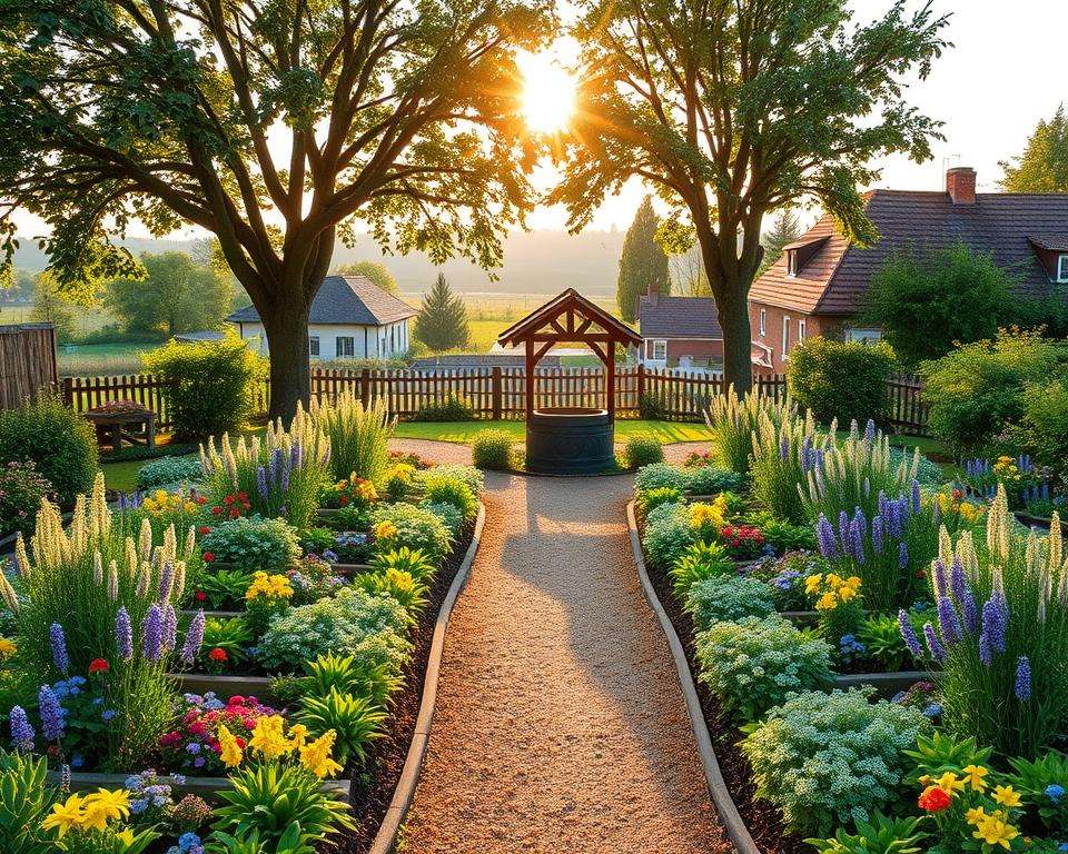 Struktur und Grundriss Bauerngarten Struktur und Grundriss Bauerngarten
