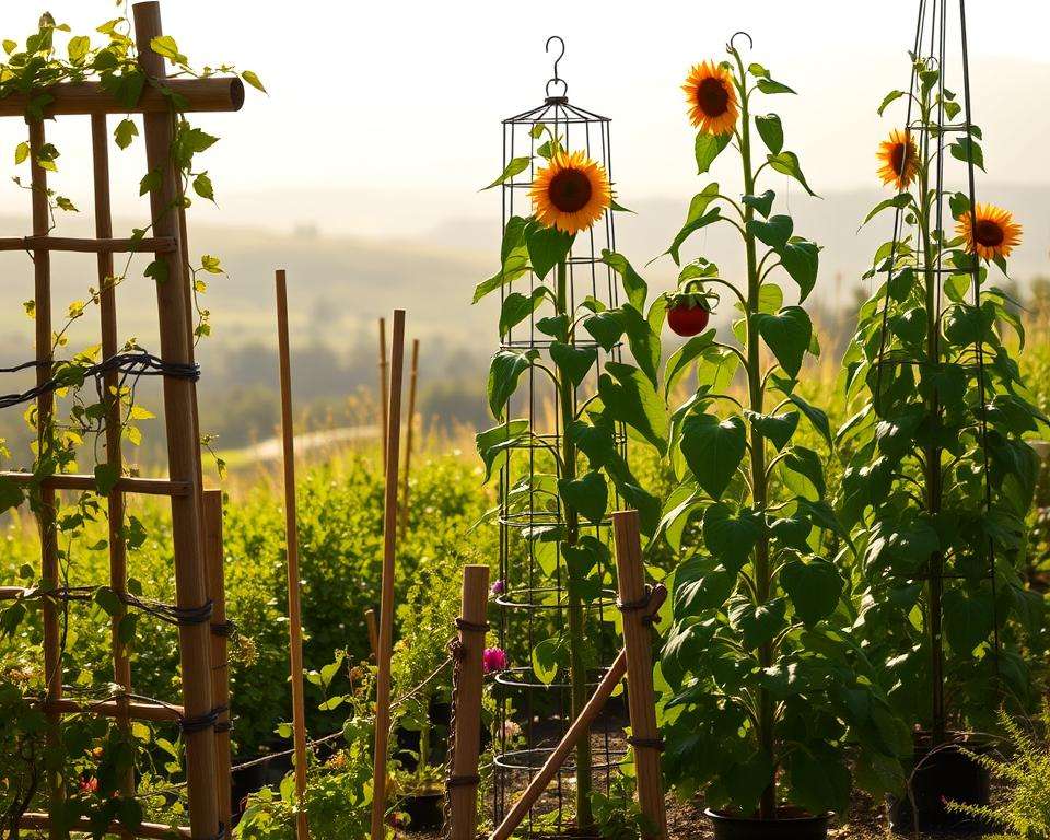 Stützkonstruktionen für Pflanzen