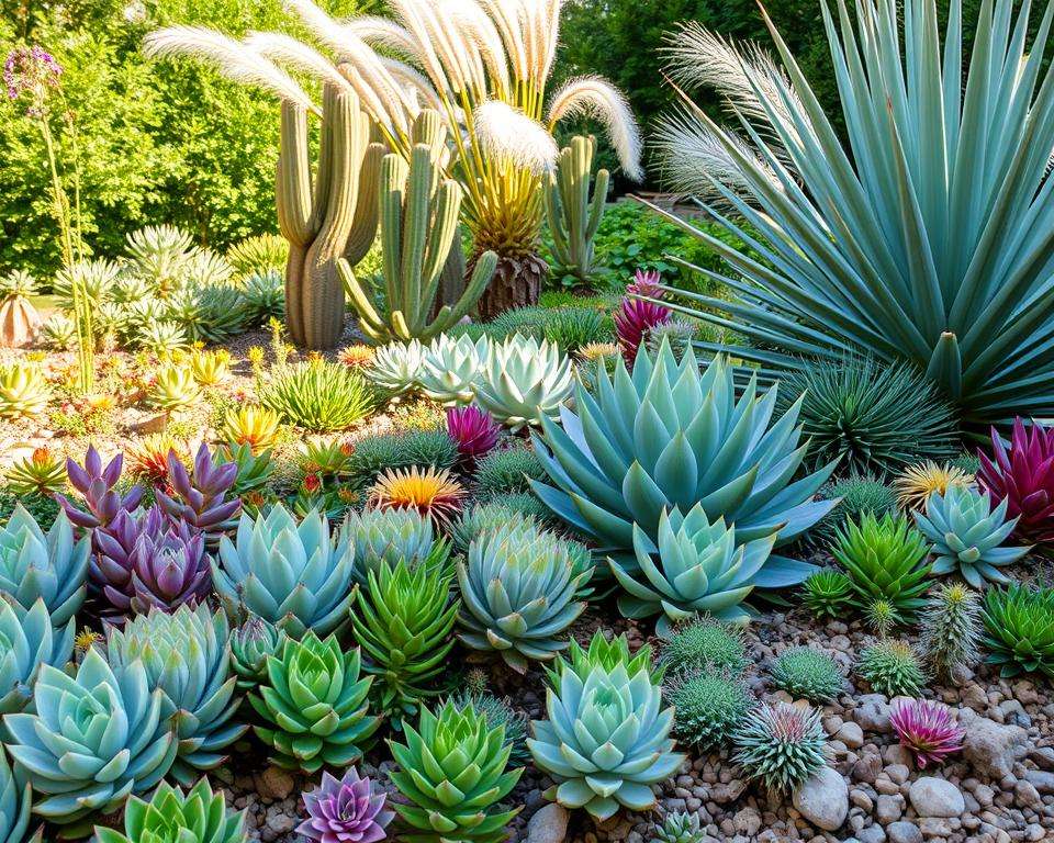 Sukkulenten im Garten
