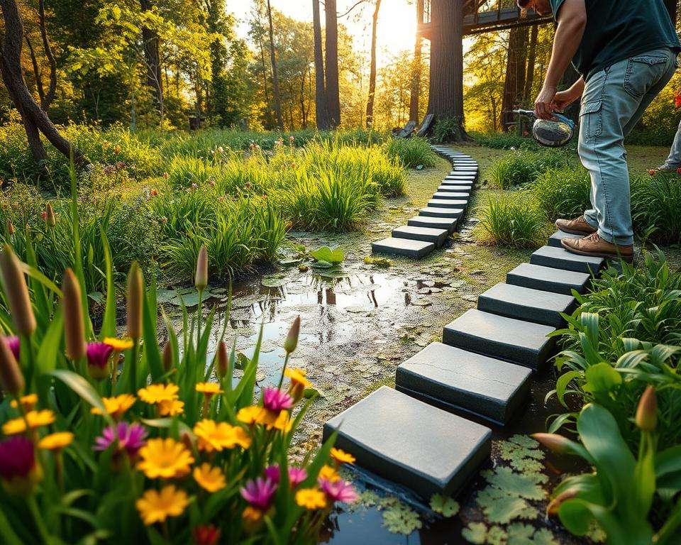 Sumpfbeet Pflege und Wartung