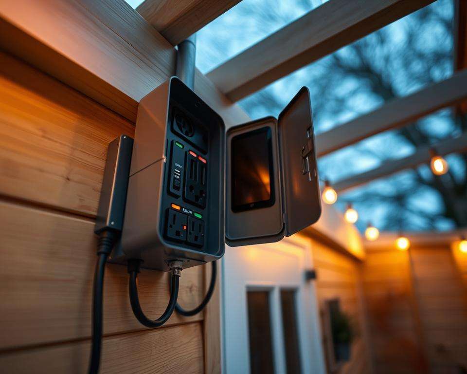 Technische Anschlussmöglichkeiten Gartenhaus