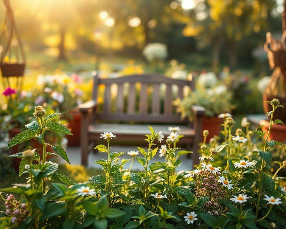 Teepflanzen im Garten