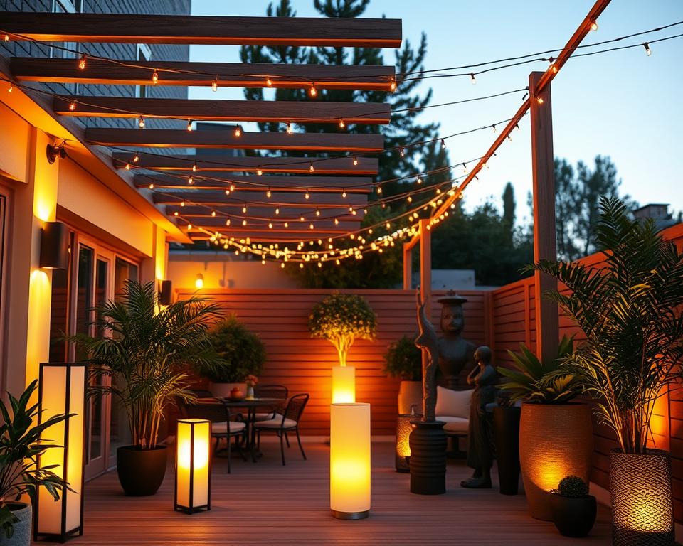 Terrassenbeleuchtung Konzepte