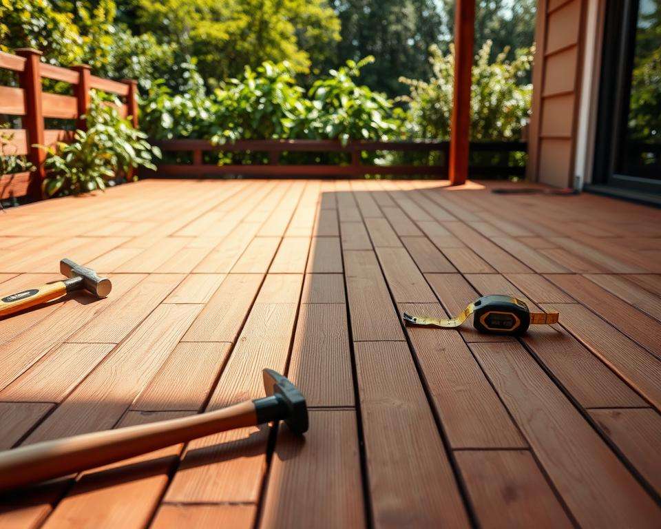 Terrassendielen Verlegung