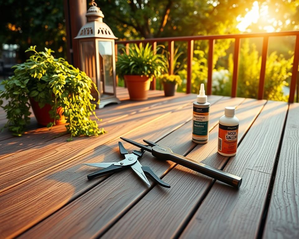 Terrassenholz Pflege und Wartung