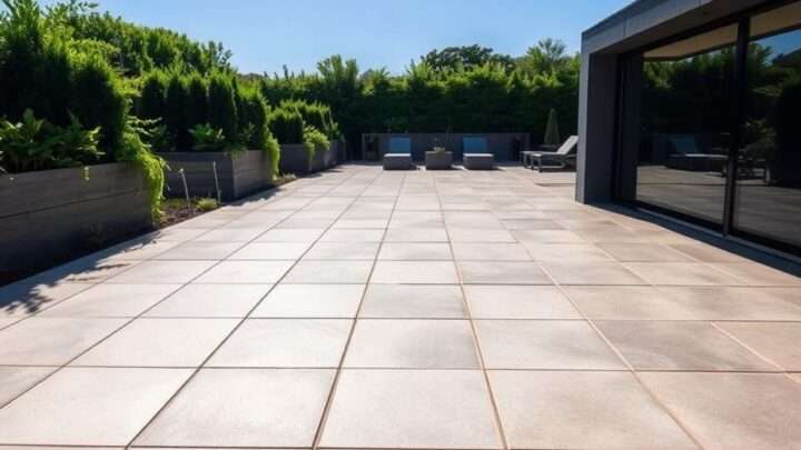 Terrassenplatten aus Naturstein oder Keramik
