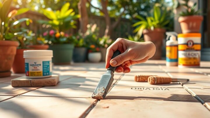 Terrassenplatten verfugen Schritt für Schritt erklärt
