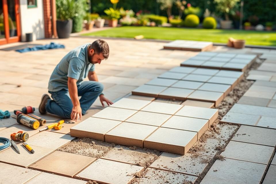 Terrassenplatten verlegen: Schritt-für-Schritt-Anleitung Terrassenplatten verlegen: Schritt-für-Schritt-Anleitung