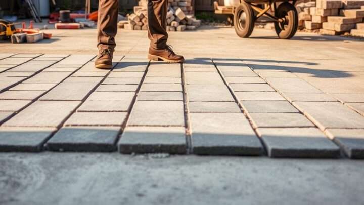 So verlegen Sie Terrassenplatten auf Beton richtig