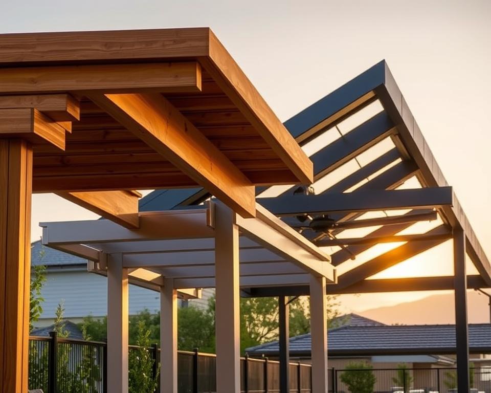 Terrassenüberdachung Materialvergleich