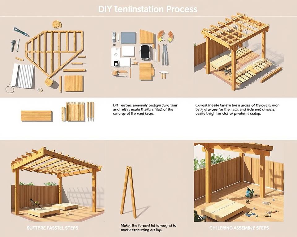 Terrassenüberdachung Montage Schritt für Schritt