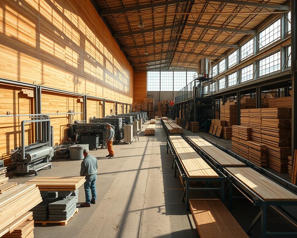 Thermo Holz Herstellungsprozess