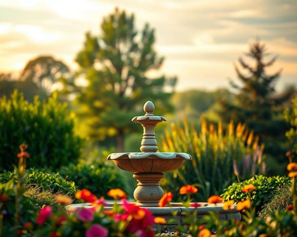 Tipps für Gartenbrunnen Platzierung
