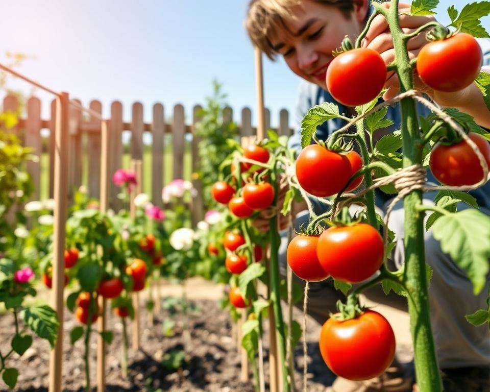 Tomaten richtig anbinden Anleitung Tomaten richtig anbinden Anleitung