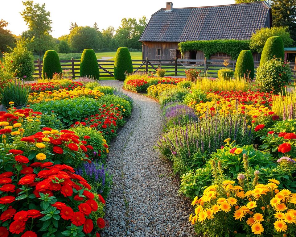 Traditionelle Bauerngarten Pflanzen