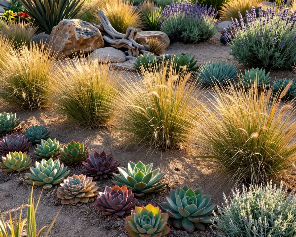 Trockenbeet Gestaltung mit Pflanzenkombinationen