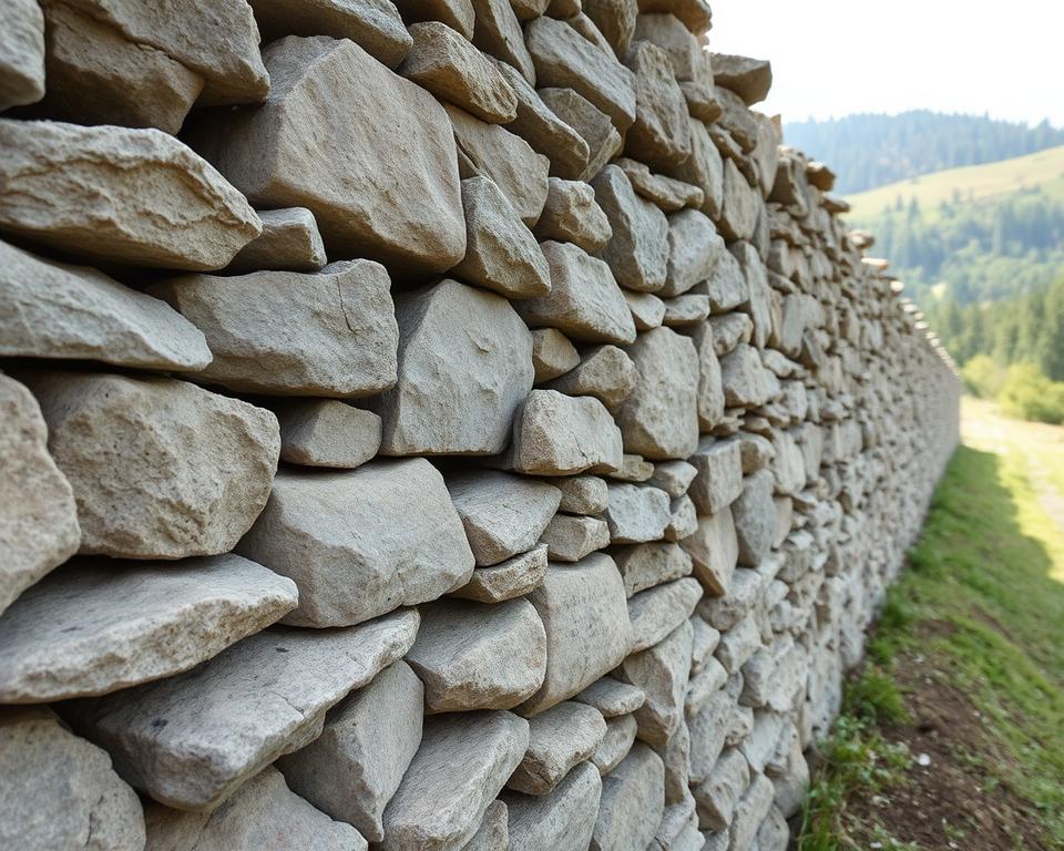 Trockenmauer Stabilität Konstruktionsprinzipien