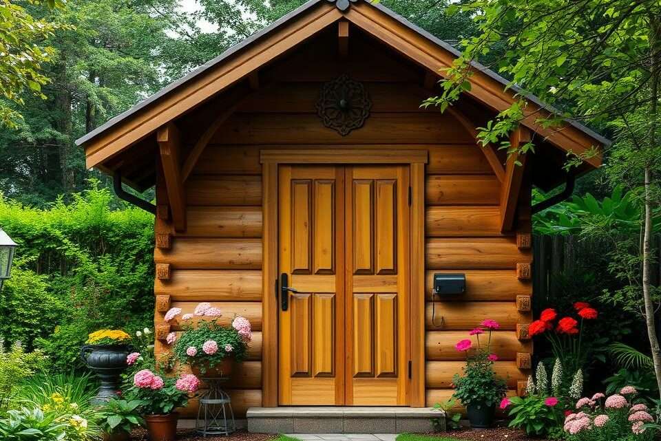 Türen für das Holz-Gartenhaus auswählen