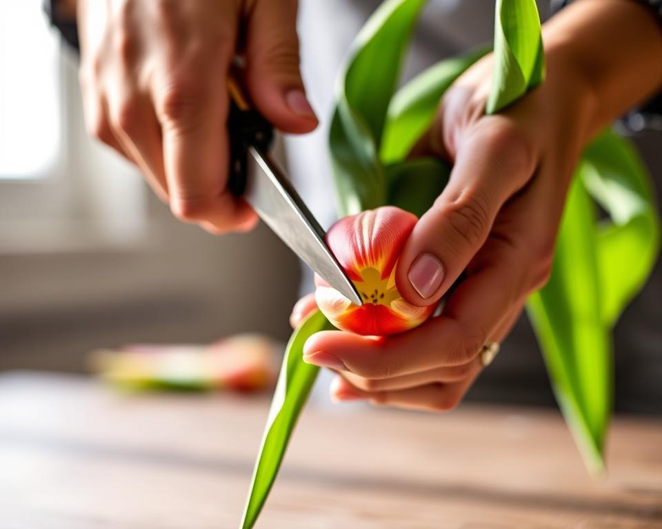 Tulpen anschneiden Anleitung