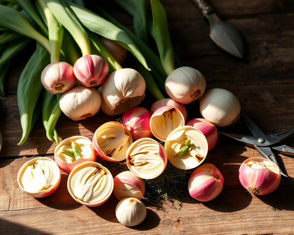 Tulpenzwiebeln Vorbereitung