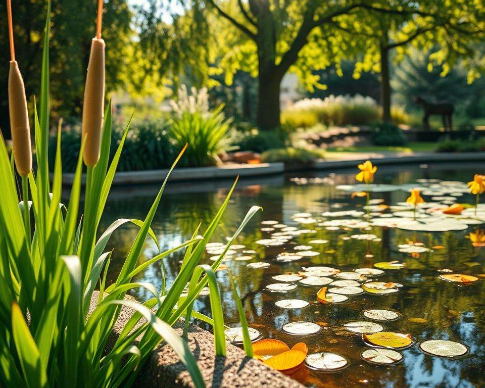 Uferpflanzen Miniteich Gestaltung