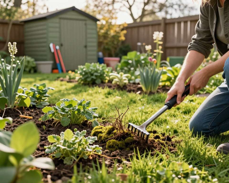 Unkrautbekämpfung im Garten