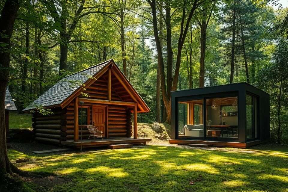 Unterschied Blockhütte und Holz-Gartenhaus
