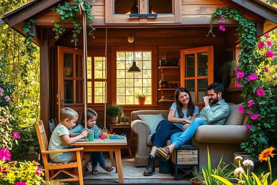 Basteln, Spielen, Staunen – das Gartenhaus als Familienabenteuer