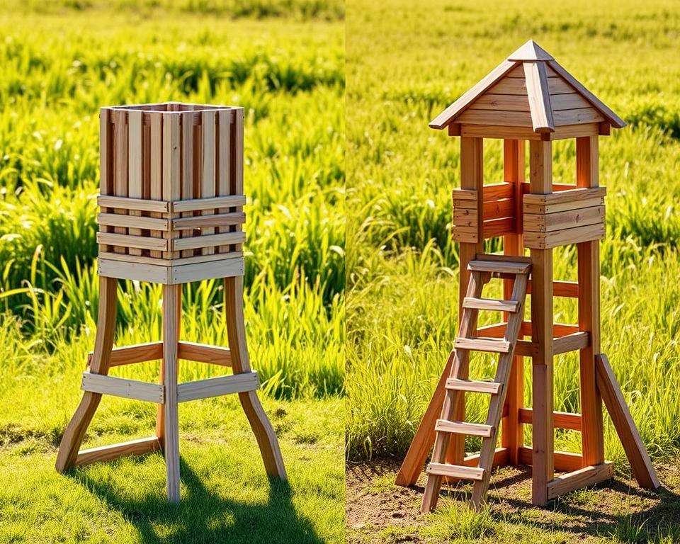 Vergleich Bausatz und Eigenbau Spielturm