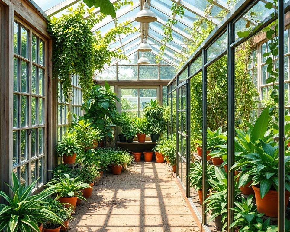 Vergleich Holz Metall Gewächshaus Bepflanzung