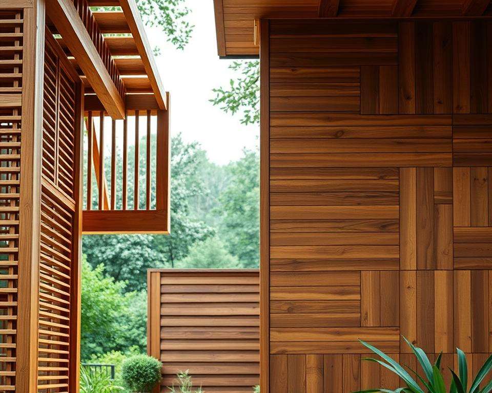 Vergleich offene und geschlossene Holzfassade Vergleich offene und geschlossene Holzfassade