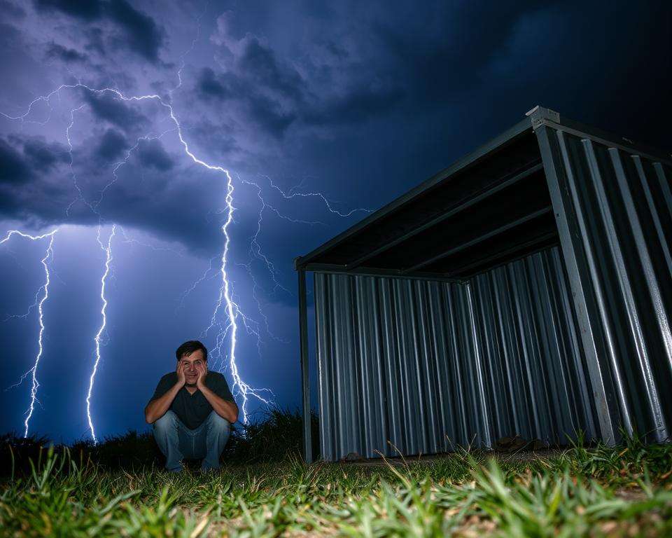 Verhalten bei Blitzschlag in der Nähe
