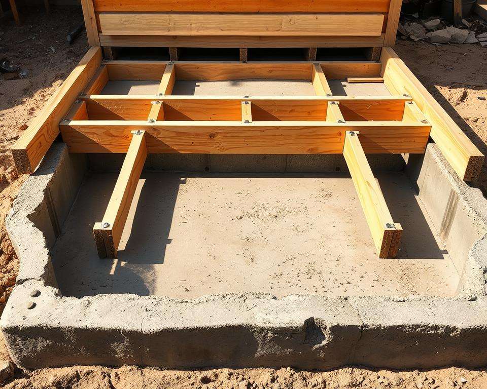 Verschalungstechnik Fundamentbau